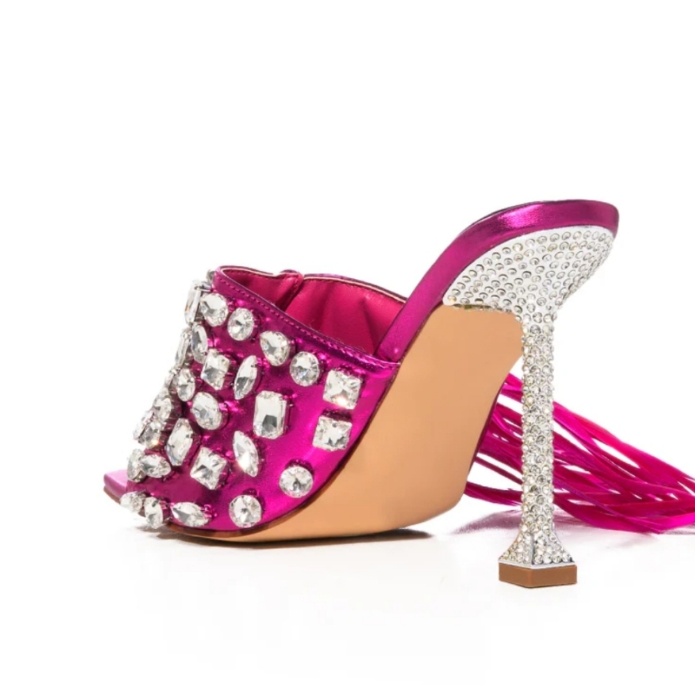 Pink Embellished Heels - Picture 5 of 9